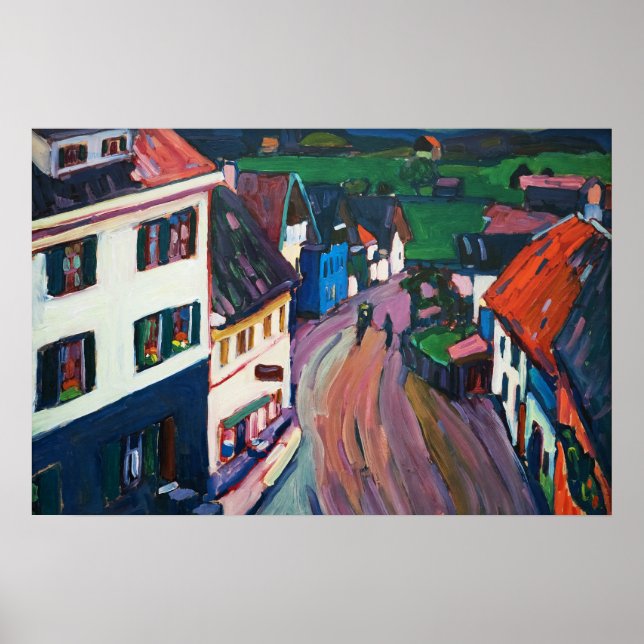 Affiche Wassily Kandinsky The Vibrant Cityscape Classic (Devant)