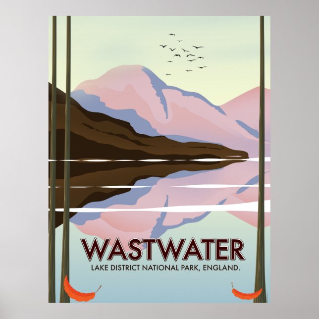 Affiche Wastwater Lake district Angleterre (Devant)