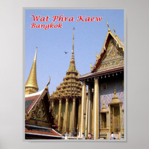Affiche Wat Phra Kaew - Temple bouddhiste sacré - Thaïland