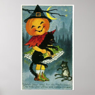 Affiche Watch Your Step Halloween Card