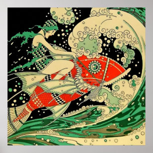 Affiche “Water” Art Deco By Jose Carlos