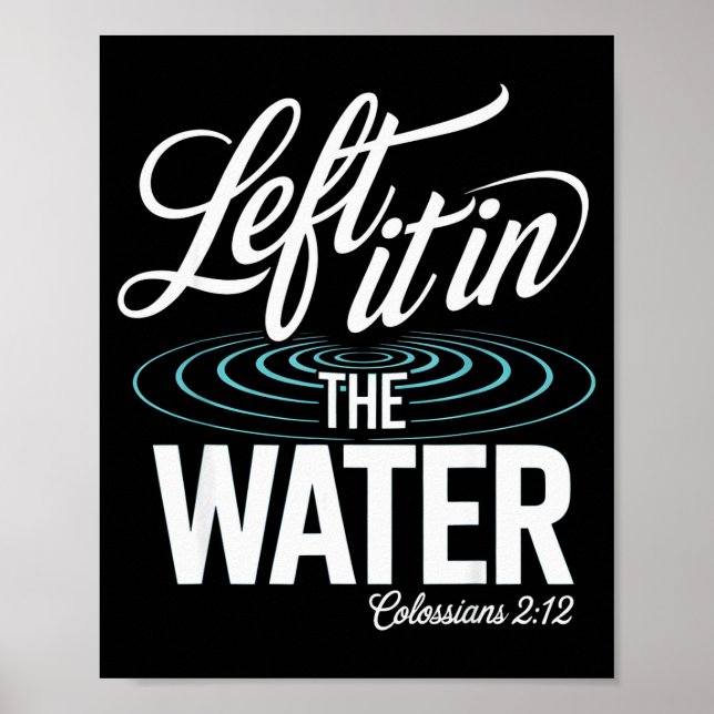Affiche Water Baptism Made New In Christ Christian Faith B (Devant)
