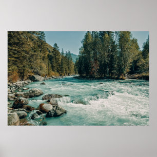 Affiche Water Kucherla River, Altai Mountains