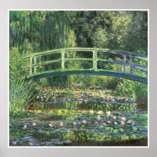 Affiche Water Lilies and Japanese Bridge, 1899