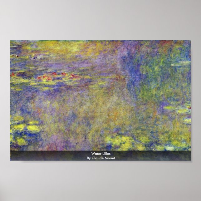 Affiche Water Lilies  By Claude Monet (Devant)