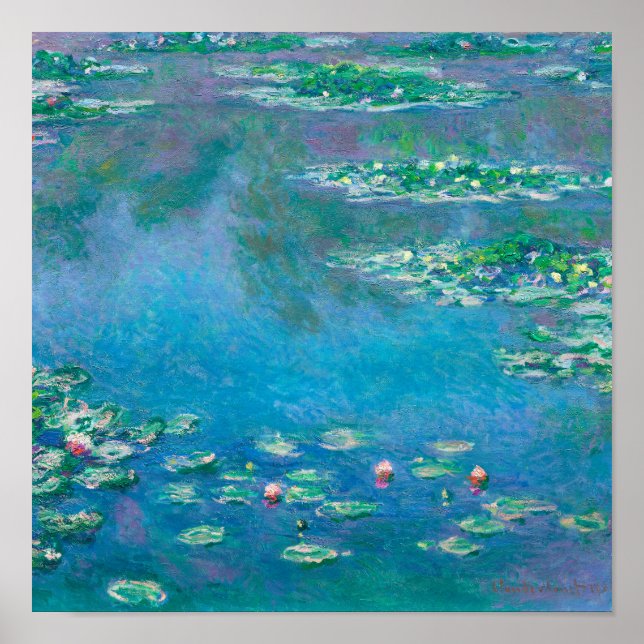 Affiche Water Lilies by Claude Monet (Devant)