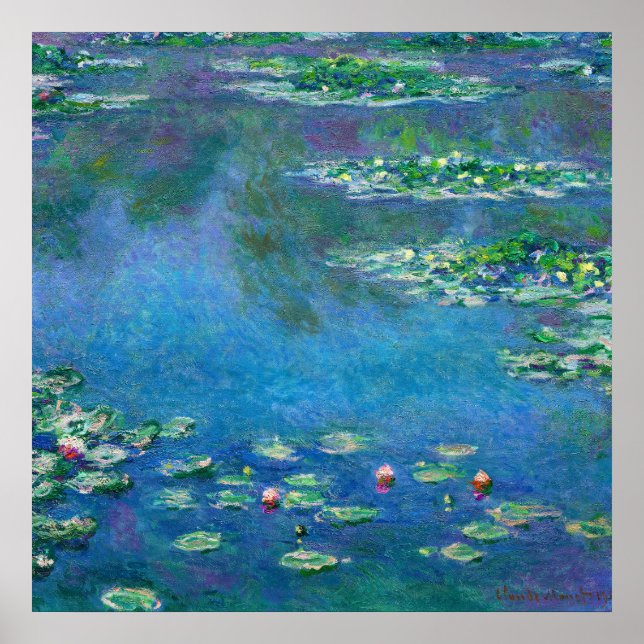 Affiche Water Lilies by Claude Monet (Devant)