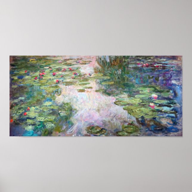 Affiche Water Lily Pond à Giverny, Claude Monet (Devant)