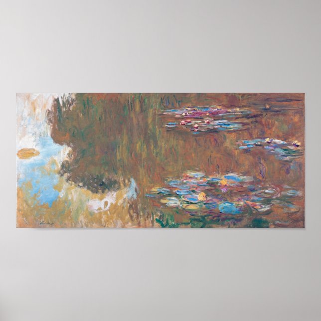 Affiche Water Lily Pond à Giverny, Claude Monet (Devant)