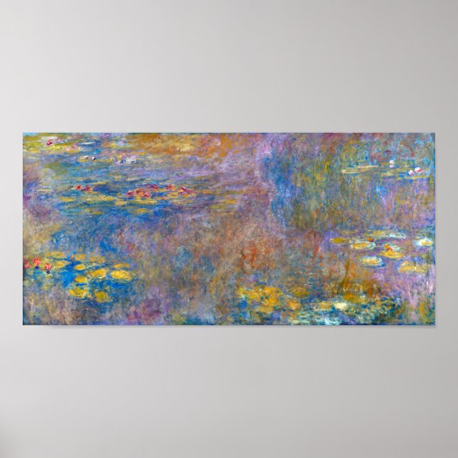 Affiche Water Lily Pond à Giverny, Claude Monet (Devant)