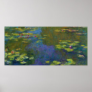 Affiche Water Lily Pond à Giverny, Claude Monet