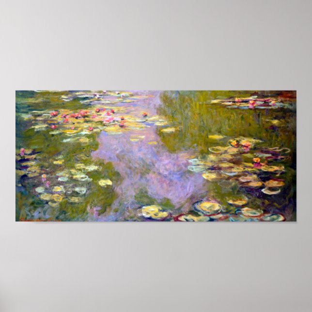 Affiche Water Lily Pond à Giverny, Claude Monet (Devant)