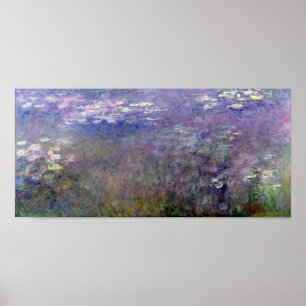 Affiche Water Lily Pond à Giverny, Claude Monet