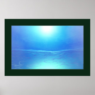 Affiche Water Mountain (Dark Border)