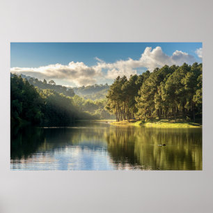 Affiche Water Pang Oung Lake & Pine Forest Thailand