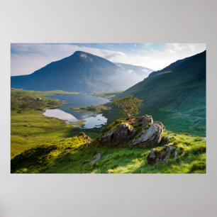 Affiche Water Pen yr Ole Wen Lake Idwal Snowdonia Park