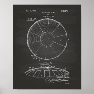 Affiche Water Polo Ball 1923 Patent Art Chalkboard