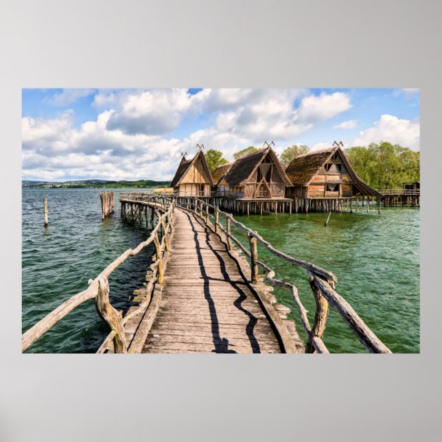 Affiche Water | Stilt Houses Over the Water (Devant)