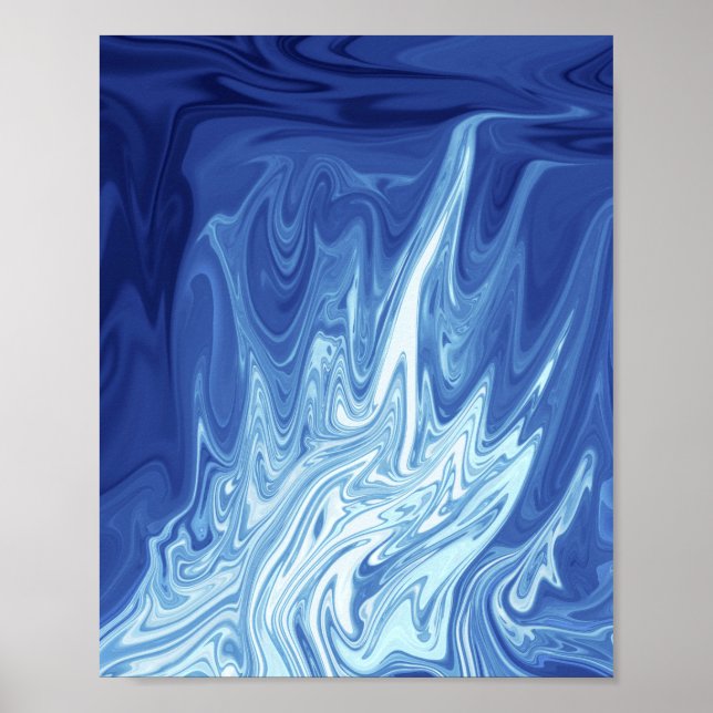 Affiche Watercolor abstract pattern (Devant)