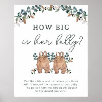 Watercolor Boho Gender Neutral Twins Shower Games