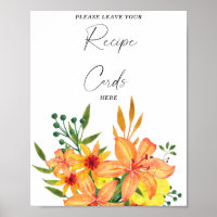 Watercolor floral Your recipe card here