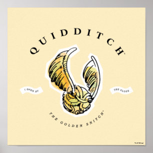 Affiche Watercolor Golden Snitch