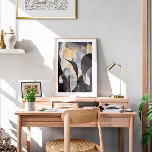 Affiche Watercolor Minimalist Boho Wall Art, Abstract