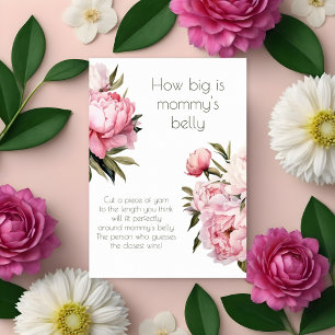 Affiche Watercolor peony quelle taille est le jeu du ventr