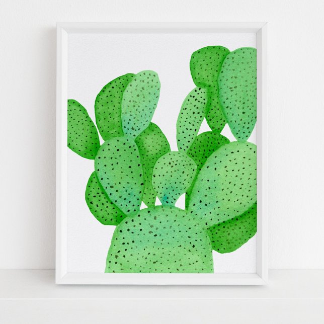 Affiche Watercolor Prickly Pear (Créateur téléchargé)