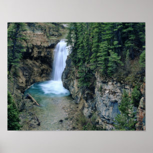 Affiche Waterfall on Falls Creek in Lewis and Clark