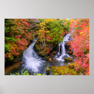 Affiche Waterfalls   Faucet Waterfalls Nikko Japan Fall