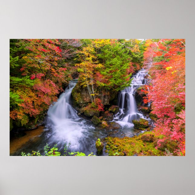 Affiche Waterfalls | Faucet Waterfalls Nikko Japan Fall (Devant)