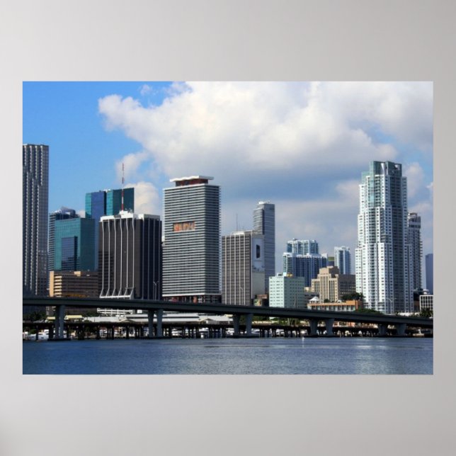 Affiche Waterfront view of Miami (Devant)