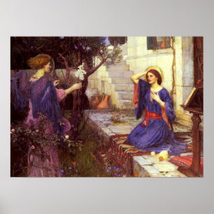 Affiche Waterhouse - L'Annonciation