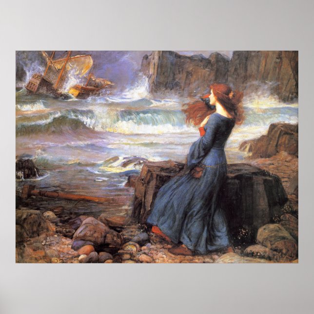 Affiche Waterhouse Miranda-La Tempête (Devant)