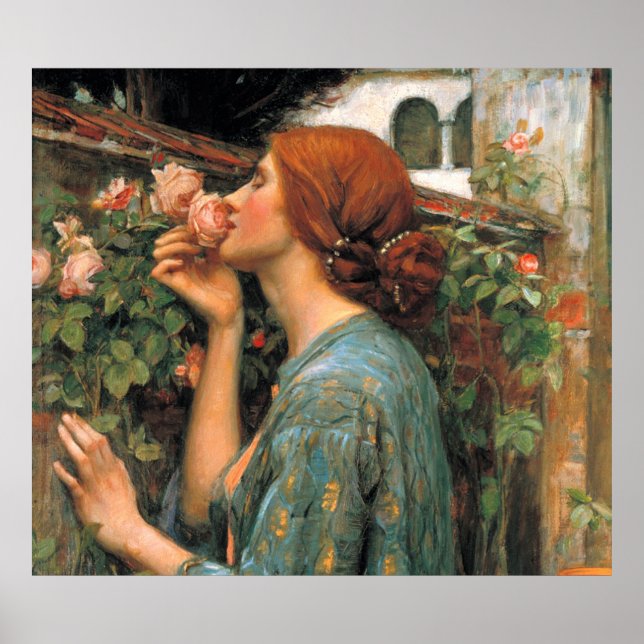Affiche Waterhouse : Odeur de Rose (Devant)