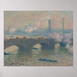 Affiche Waterloo Bridge, Gray Day (1903) par Claude Monet