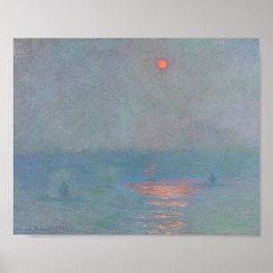 Affiche Waterloo Bridge Sunlight Effect in Fog Monet