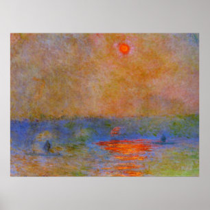 Affiche Waterloo Bridge, Sunlight in the Fog,