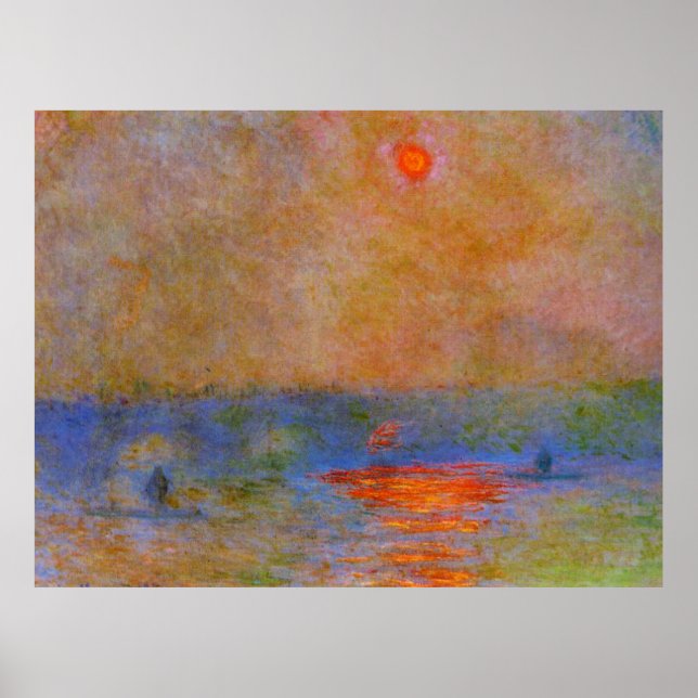 Affiche Waterloo Bridge, Sunlight in the Fog, (Devant)