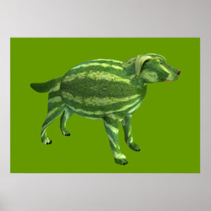 Affiche Watermelon Doggie