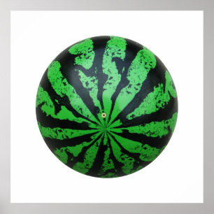 Affiche Watermelon Football / Soccer Ball
