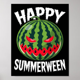 Affiche Watermelon Jackolantern Été Halloween Happy Sum