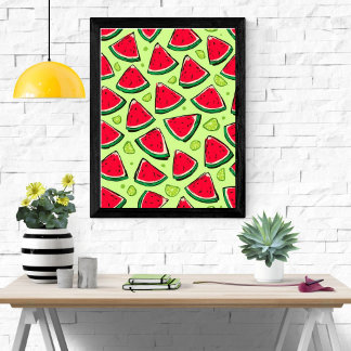Affiche Watermelon Slice Fiesta | Fun Summer Fruit Pattern