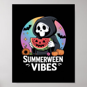 Affiche Watermelon Summerween Skeleton Vibes