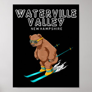 Affiche Waterville Valley New Hampshire - Drôle de Grizzl