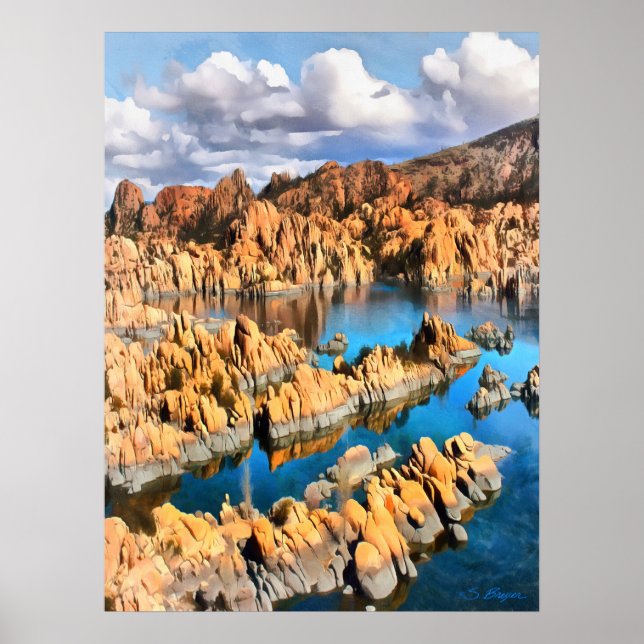 Affiche "Watson Lake" Prescott "Granite Dells" (Devant)