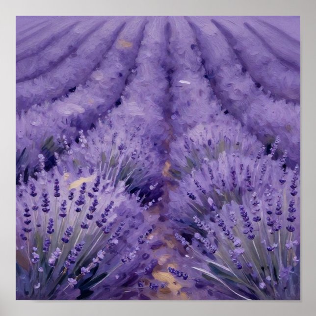 Affiche Waves of Violet: An Impressionist Study of Sun (Devant)