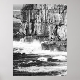 Affiche Waves & Stone - B&W 2