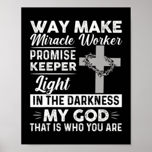 Affiche Waymaker Miracle Worker Promesse Keeper Light Jesu